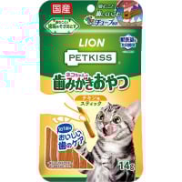 ペットキッス ネコちゃんの歯みがきおやつ チキン味 スティック 14g