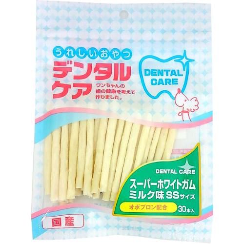 うれしいおやつ デンタルケア スーパーホワイトガム ミルク味 SS