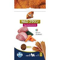 N＆D トリーツ ブラウン ラム（スピルリナ入り） 成犬用 小型犬用 60g×7本