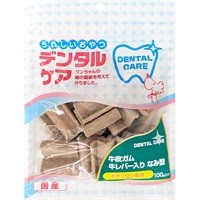 うれしいおやつ デンタルケア 牛皮ガム 牛レバー入り なみ型 100g