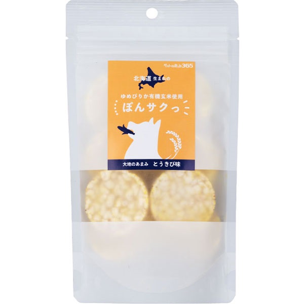 ペットの恵み365 ぽんサクっ 大地のあまみとうきび味 12g