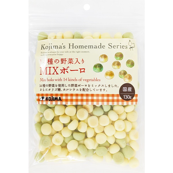 ホームメイドシリーズ 14種の野菜入りMIXボーロ 130g