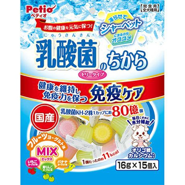 乳酸菌のちから ゼリータイプ フルーツヨーグルト味MIX 16g×15個入