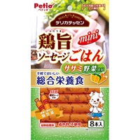 デリカテッセン 総合栄養食 鶏旨 ミニソーセージごはん ササミ 野菜入り 8本入