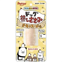 ハッスルおやつ研究所 ドッグ 蒸しささみ チキンスープ味 1本入