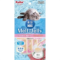 メルトジュレ 水分補給 マグロ＆カニ味ゼリー スティックタイプ 4本入