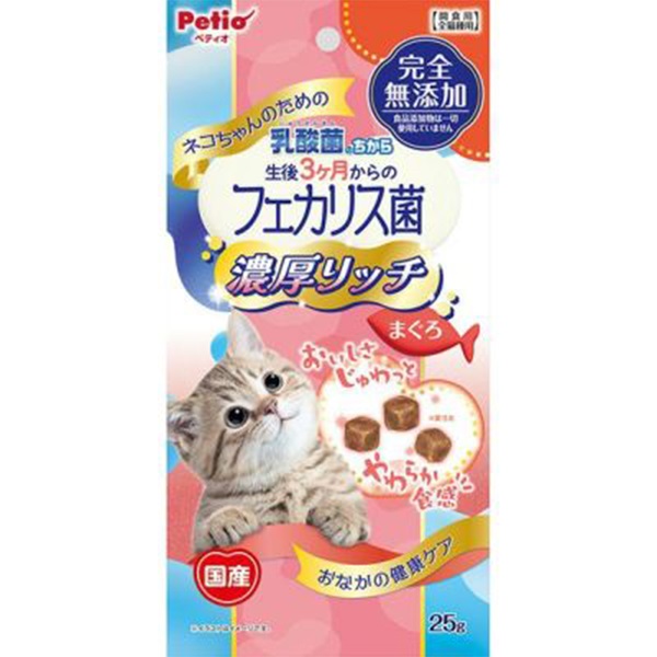 ネコちゃんのための乳酸菌のちから 生後3ヶ月からのフェカリス菌 濃厚リッチ まぐろ 25g