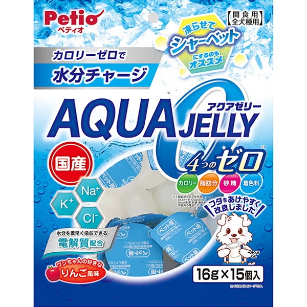 アクアゼリー 4つのゼロ りんご風味 16g×15個入