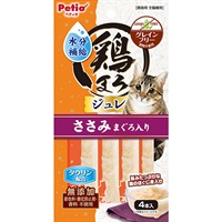 鶏まろ ねこちゃんの水分補給ジュレスティック ささみ まぐろ入り 4本入
