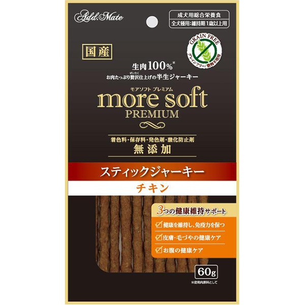モアソフト プレミアム スティックジャーキー チキン 60g