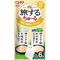 チャオ 旅するちゅ～る 東北の味セレクション 6g×6本入り（3本×2種） ［ちゅーる］
