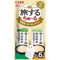 チャオ 旅するちゅ～る 地鶏食べ比べセレクション 6g×6本入り（3本×2種） ［ちゅーる］