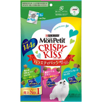 【あす宅】モンプチ クリスピーキッス バラエティパック 贅沢オーシャンセレクト 144g