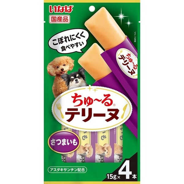 いなば ちゅ～るテリーヌ さつまいも 15g×4本 ［ちゅーる］