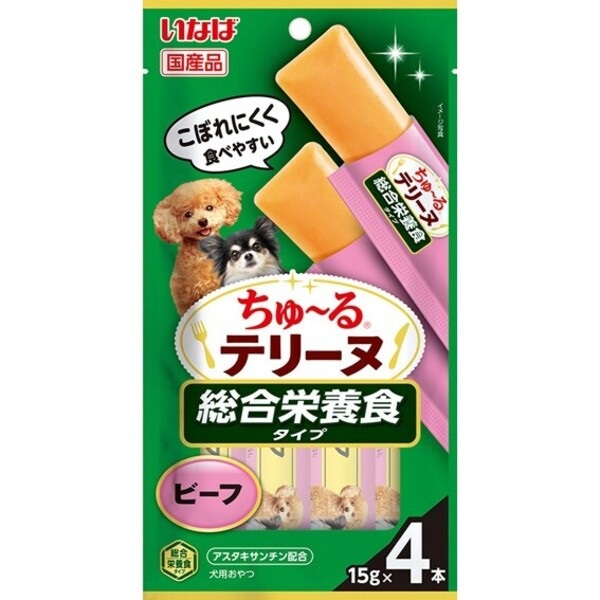 いなば ちゅ～るテリーヌ 総合栄養食タイプ ビーフ 15g×4本 ［ちゅーる］
