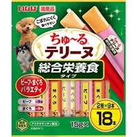 いなば ちゅ～るテリーヌ 総合栄養食タイプ ビーフ・まぐろバラエティ 15g×18本入り［ちゅーる］