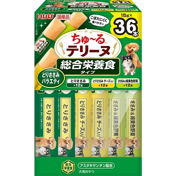 いなば ちゅ～るテリーヌ 総合栄養食タイプ とりささみバラエティ 15g×36本入り［ちゅーる］