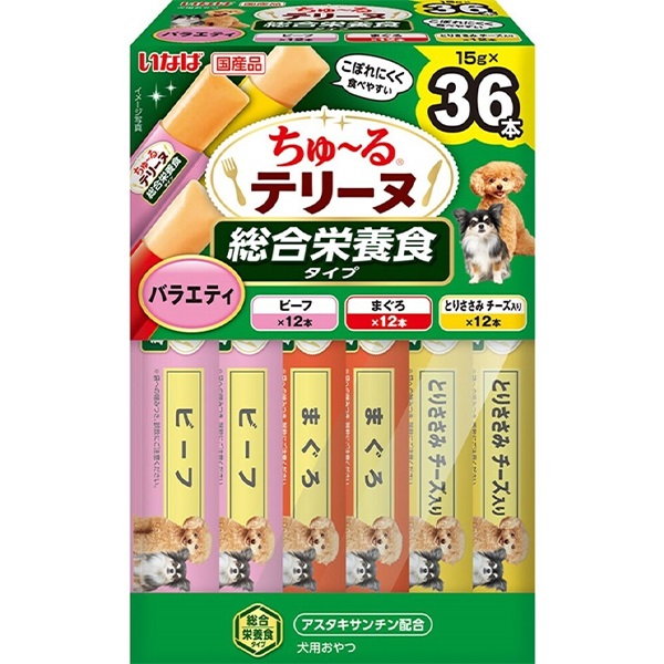 いなば ちゅ～るテリーヌ 総合栄養食タイプ バラエティ 15g×36本入り［ちゅーる］