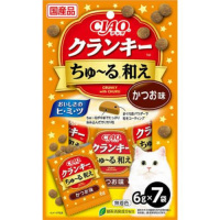 チャオ クランキー ちゅ～る和え かつお味 6g×7袋 ［ちゅーる］