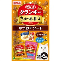 チャオ クランキーちゅ～る和え かつおアソート 7g×6袋［ちゅーる］