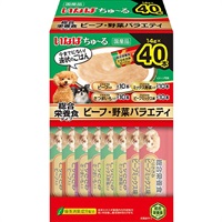 いなば ちゅ～る 総合栄養食 ビーフ・野菜バラエティ 14g×40本入り［ちゅーる］