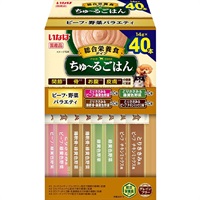 いなば ちゅ～るごはん ビーフ・野菜バラエティ 14g×40本入り［ちゅーる］