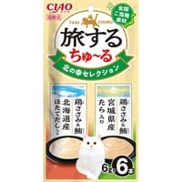 チャオ 旅するちゅ～る 北の幸セレクション 6g×6本入り（3本×2種） ［ちゅーる］