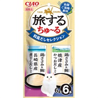 チャオ 旅するちゅ～る 和風だしセレクション 6g×6本入り（3本×2種） ［ちゅーる］