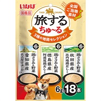 いなば 旅するちゅ～る 3種の地鶏セレクション 6g×18本［ちゅーる］