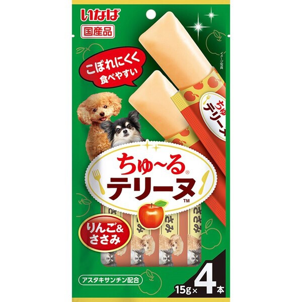 いなば ちゅ～るテリーヌ りんご＆ささみ 15g×4本［ちゅーる］