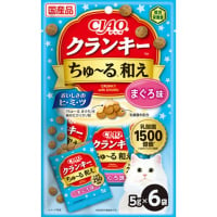 チャオ クランキー ちゅ～る和え 乳酸菌入り まぐろ味 5g×6袋 ［ちゅーる］