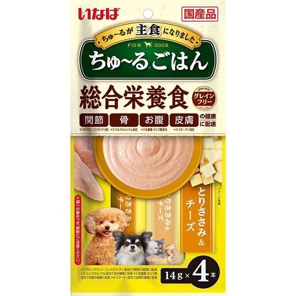 いなば ちゅ～るごはん とりささみ＆チーズ 14g×4本 [ちゅーる]