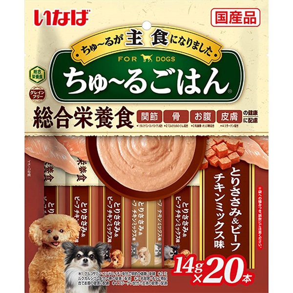 いなば ちゅ～るごはん 犬用 14g×（20本/40本）