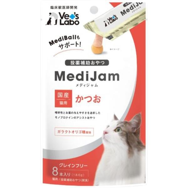 MediJam メディジャム 猫用 かつお 6g×8本入り