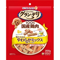 【あす宅】グラン・デリ 鶏ささみのやわらかミックス 野菜・チーズ入り 200g