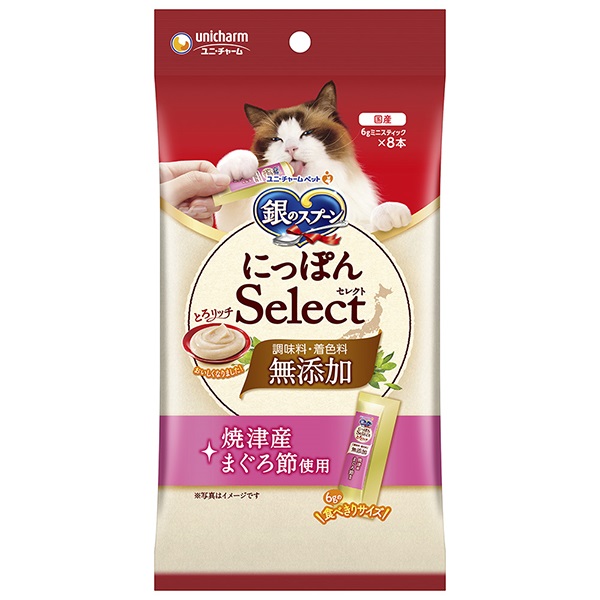 【あす宅】銀のスプーン にっぽんSelect とろリッチ 無添加 焼津産まぐろ節使用 6g×8本