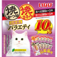 いなば 焼かつお・焼ささみ 高齢猫用 バラエティ 10本入り