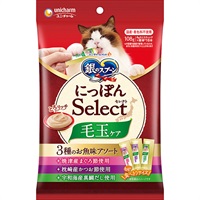 【あす宅】銀のスプーン 三ツ星グルメ にっぽんSelect とろリッチ 毛玉ケア 3種のお魚味アソート 108g（6g×18本）
