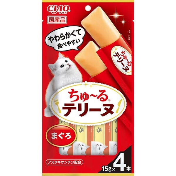 チャオ ちゅ～るテリーヌ まぐろ 15g×4本 ［ちゅーる］