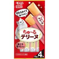 チャオ ちゅ～るテリーヌ まぐろ サーモン入り 15g×4本 ［ちゅーる］