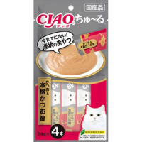 チャオ ちゅ～る かつお＆本格かつお節 14g×4本 ［ちゅーる］