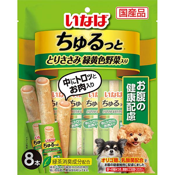 いなば ちゅるっと とりささみ 緑黄色野菜入り お腹の健康配慮 8本