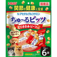 いなば ちゅ～るビッツ 関節の健康に配慮 とりささみ ビーフ入り 12g×6袋 ［ちゅーる］