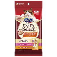 【あす宅】銀のスプーン にっぽんSelect とろリッチ 総合栄養食 2種のアソート 焼津産まぐろ節使用＆南九州産鶏ささみ使用 6g×8本