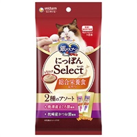 【あす宅】銀のスプーン にっぽんSelect とろリッチ 総合栄養食 2種のアソート 焼津産まぐろ節使用＆枕崎産かつお節使用 6g×8本