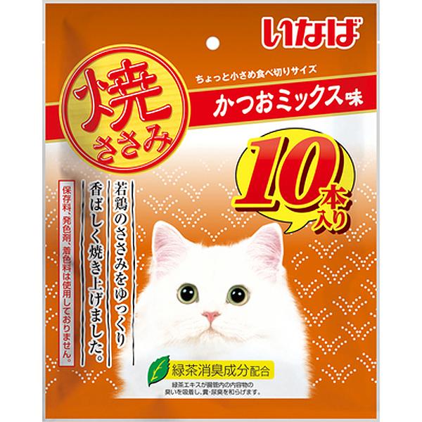 いなば 焼ささみ かつおミックス味 10本入り