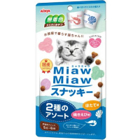 MiawMiawスナッキー 2種のアソート 焼きえび味・ほたて味 30g［ミャウミャウ］
