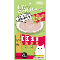 【あす宅】チャオ ちゅ～る とりささみ＆いか 14g×4本 [ちゅーる]