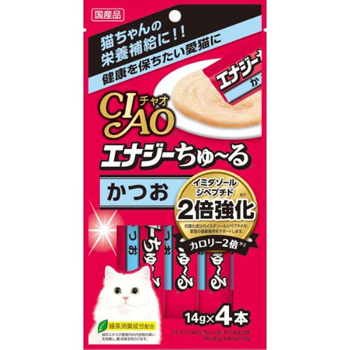 チャオ エナジーちゅ～る かつお 14g×4本［ちゅーる］
