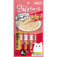 【あす宅】チャオ ちゅ～る まぐろ＆贅沢サーモン 14g×4本［ちゅーる］